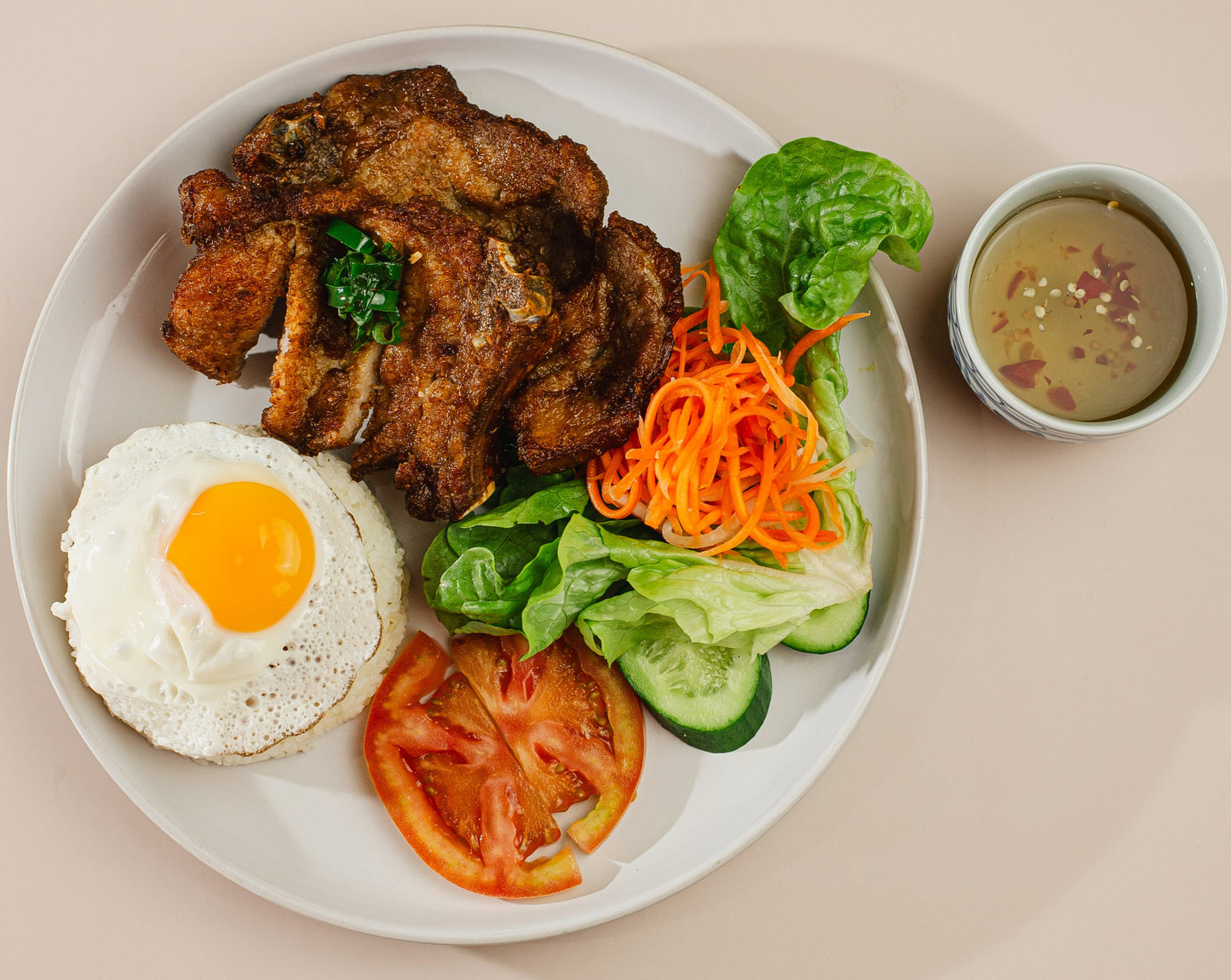 BBQ Pork Chop Broken Rice - Cơm Tấm Sườn