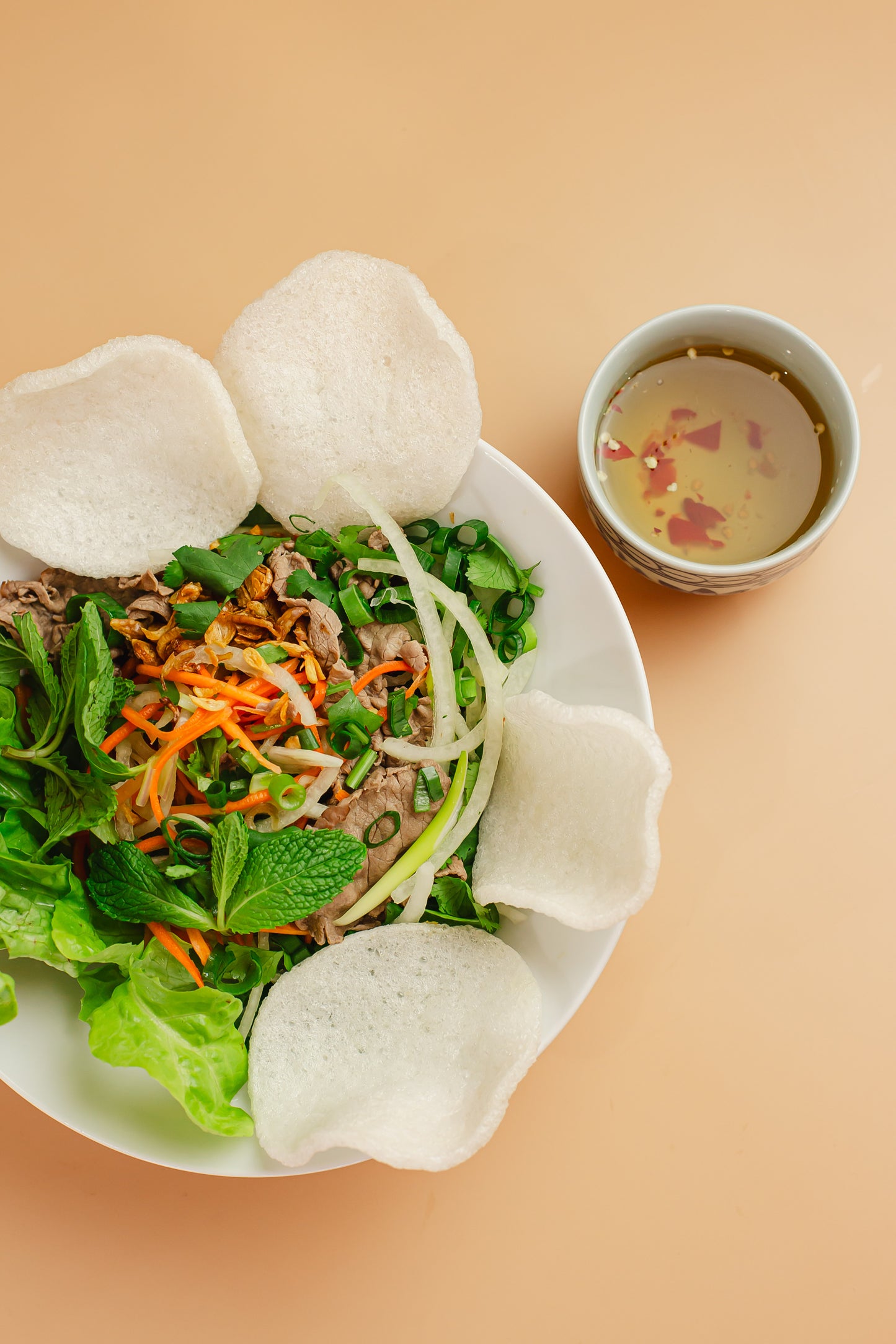 LIME JUICE DRESSED BEEF SALAD  - GỎI BÒ TÁI CHANH