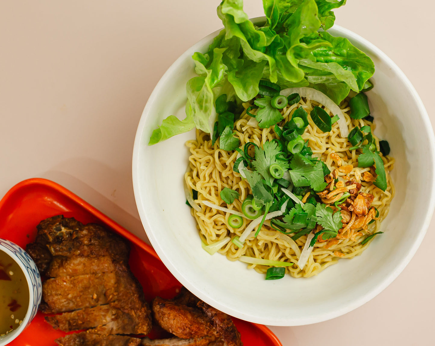 Pork Chop Egg Noodles - Mì Sườn Khô